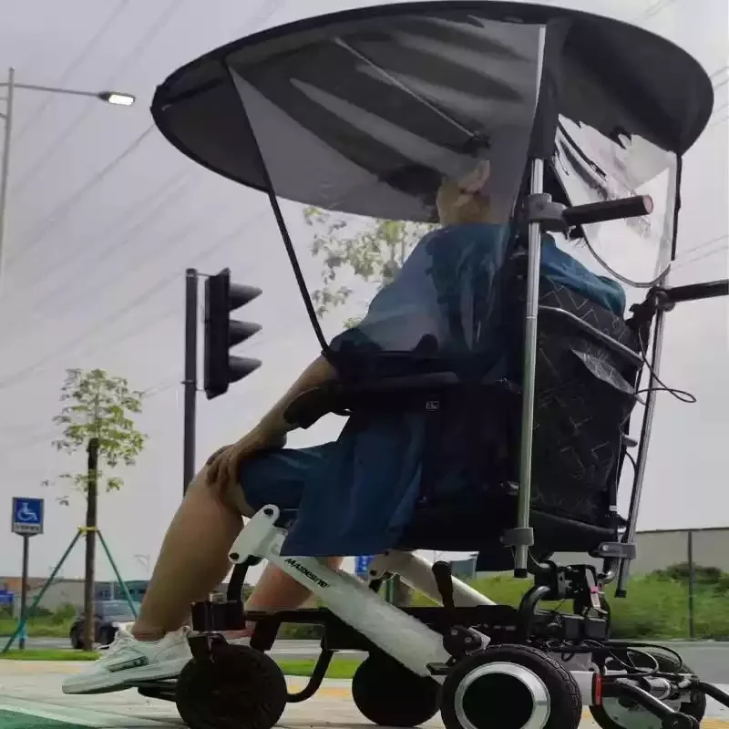 1pcs Wheelchair Rain Shelter Dedicated Sunshade for Elderly Mobility Scooters Universal Wheelchair Accessories