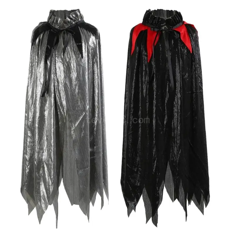 Fancy Dress Party Wizard Witch Mantle Magician Outfit Unisex Cloak Halloween Children Cape Vampire Robe Cosplays Costume