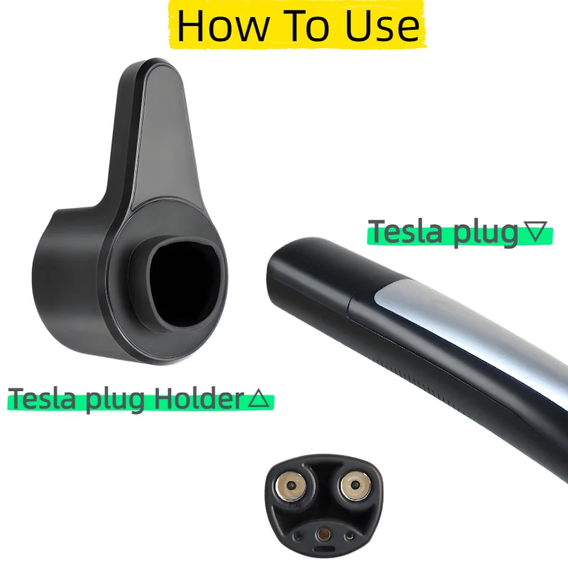 Tesla EV Tempat Steker Pengisi Daya Mobil Pengatur Kabel Kabel Pengisi Daya Dudukan Dinding Steker Soket Konektor untuk Tesla Model 3 Model Y