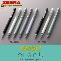 Nuevo Bolígrafo japonés ZEBRA Blen U BAS87 0,5/0,7mm tinta gruesa recién actualizada secado rápido papelería para volver a la escuela