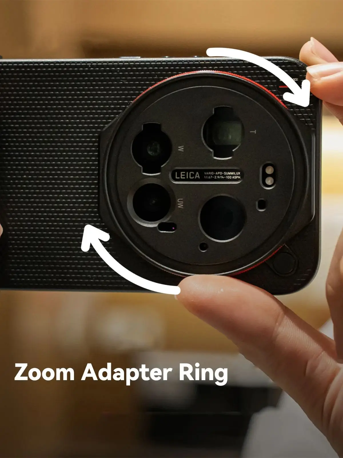 Fotorgear Pierścień Zoomu z Regulacją Ostrości, do Xiaomi 17 Ultra, do Oficjalnego Etui Fotograficznego na Telefon, Obsługuje Filtr 67mm i Obiektyw 17mm — zdjęcie produktu 7