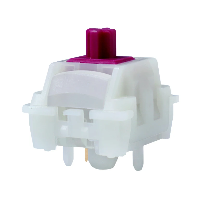 

KTT Red Wine Red Pro Switch Linear 37g 43g 53g MX Switch для механической клавиатуры 80m Factory Lubed Wine Red Long Srping