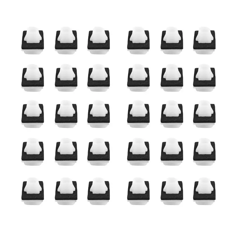 100 Pcs Lower Outer Door Weatherstrip Clip With Sponge Pad For Honda CR-V 2002-On 75315-S9A-004-ABQF