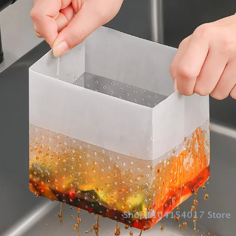 10/30 عدد أكياس القمامة الوقوف، أكياس تجفيف الحوض، أكياس مصفاة المطبخ القابل للتصرف، حامل الخضار المتبقي.