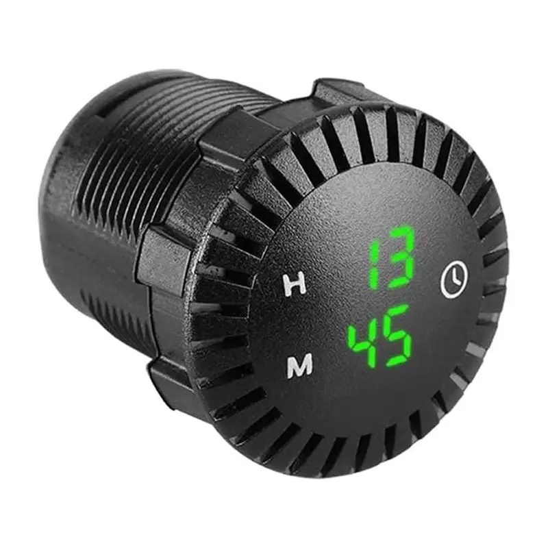 1 Piece Car LED Electronic Clock Switch Universal Car Supplies Red Light-A54R