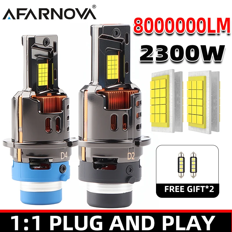

2300 Вт Высокая мощность D2S D4S Светодиодная лампа D2R D4R Автомобильная фара Plug&Play HID Canbus Ксеноновая лампа Турбо-лампа Мотоциклетная фара