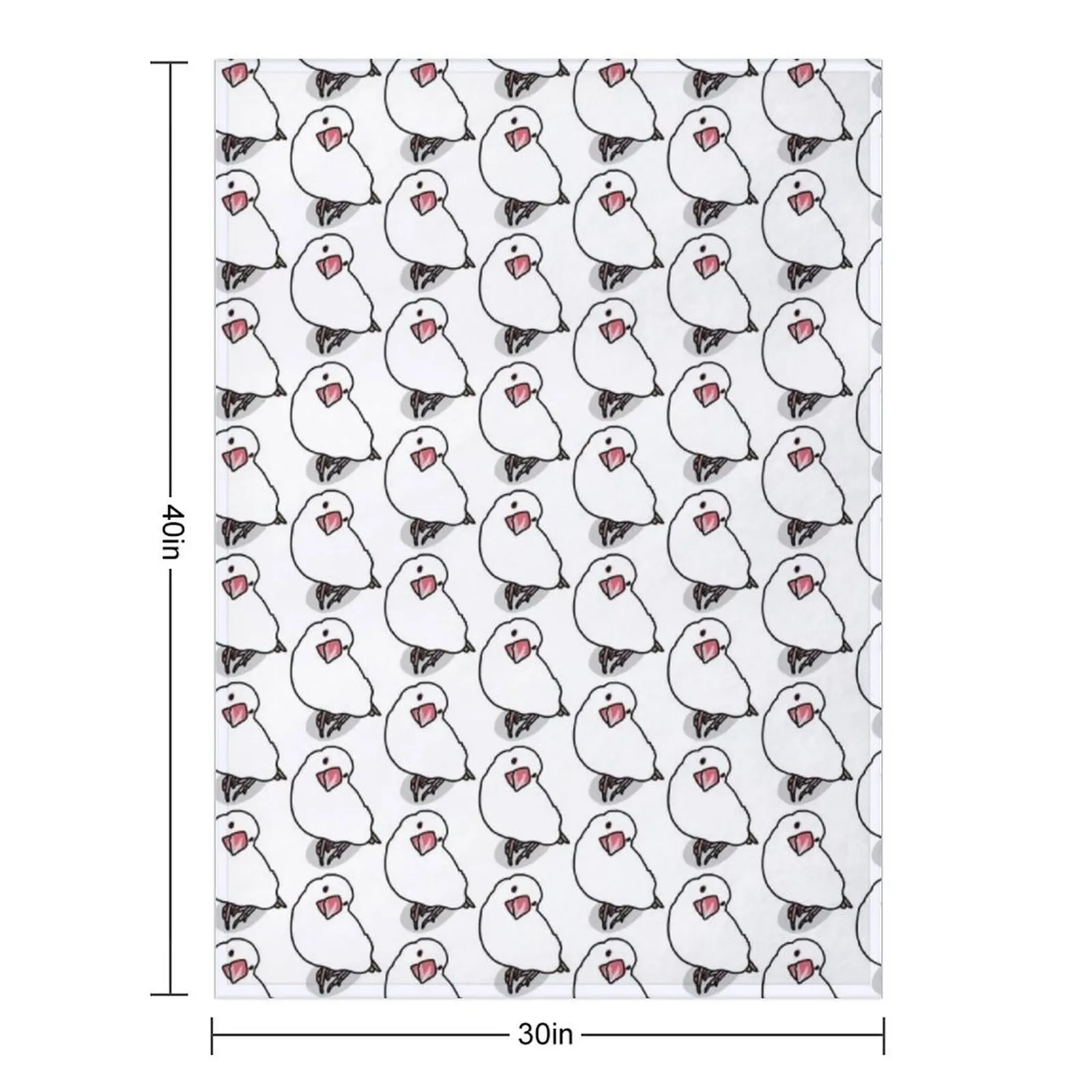 لطيف الأبيض جافا سبارو رمي بطانية لينة كبيرة القطبية المانغا أشعث البطانيات #2