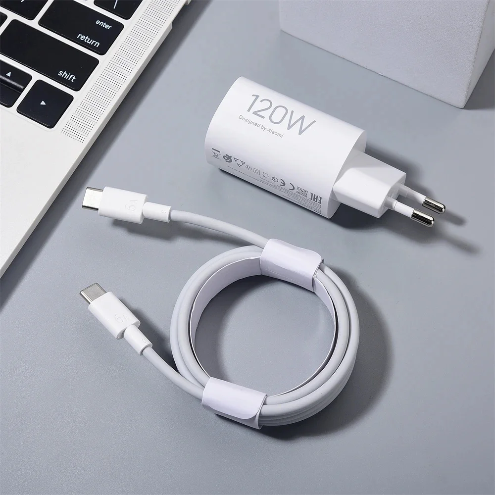 Xiaomi 120W Original Charger Turbo Fast Charge EU Hypercharge GaN Adapter For Mi 14 15 13T 12 Pro/Ul