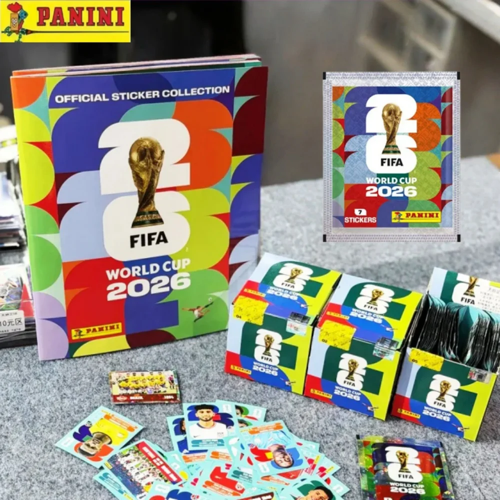 2026 Pacote de Adesivos e Álbum de Cartões de Futebol Oficial Panini FIFA World Cup Edição Limitada Coleção de Memorabilia de Futebol