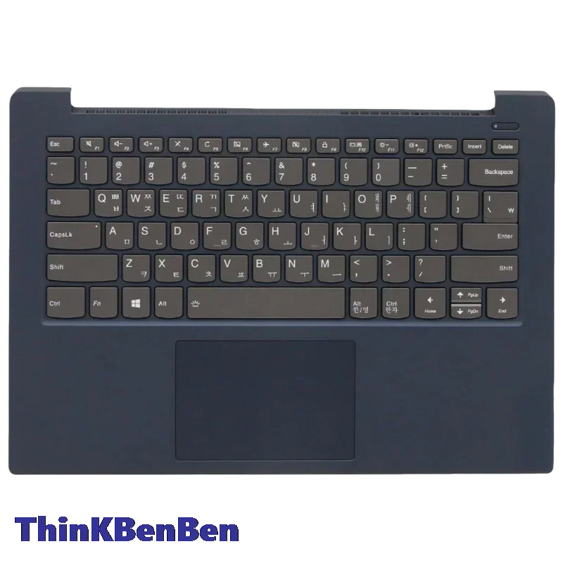 

KR Korean Blue Keyboard Upper Case Palmrest Shell Cover For Lenovo Ideapad S340 14 14IWL 14API 14IIL 14IML 5CB0S18591