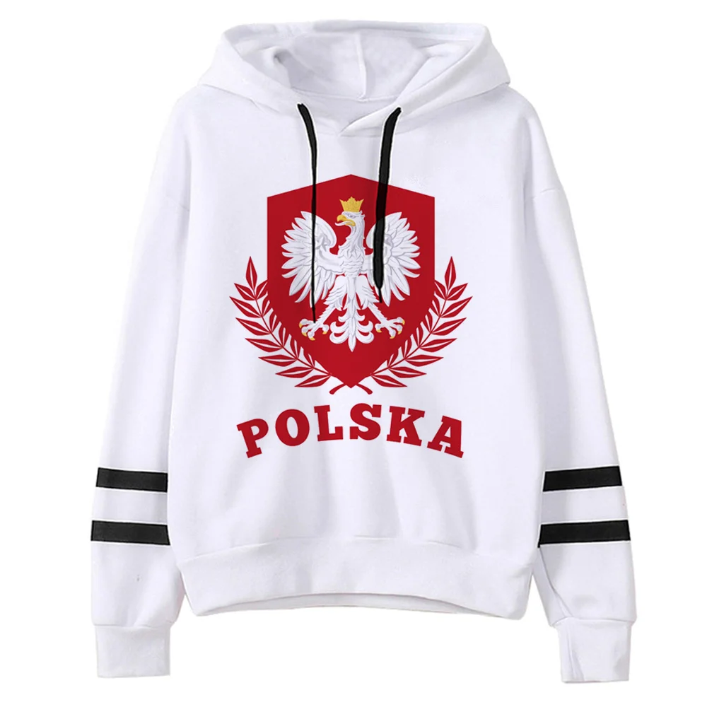 Poland hoodies women streetwear gothic funny anime tracksuit women Korean style sweater