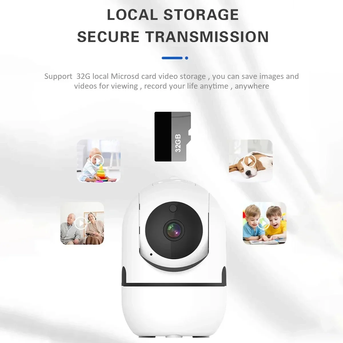 1080P HD Wifi Surveillance Camera Baby Monitor CCTV Smart IP Security Camera Two Way Talk Night Vision Intelligent Tracking