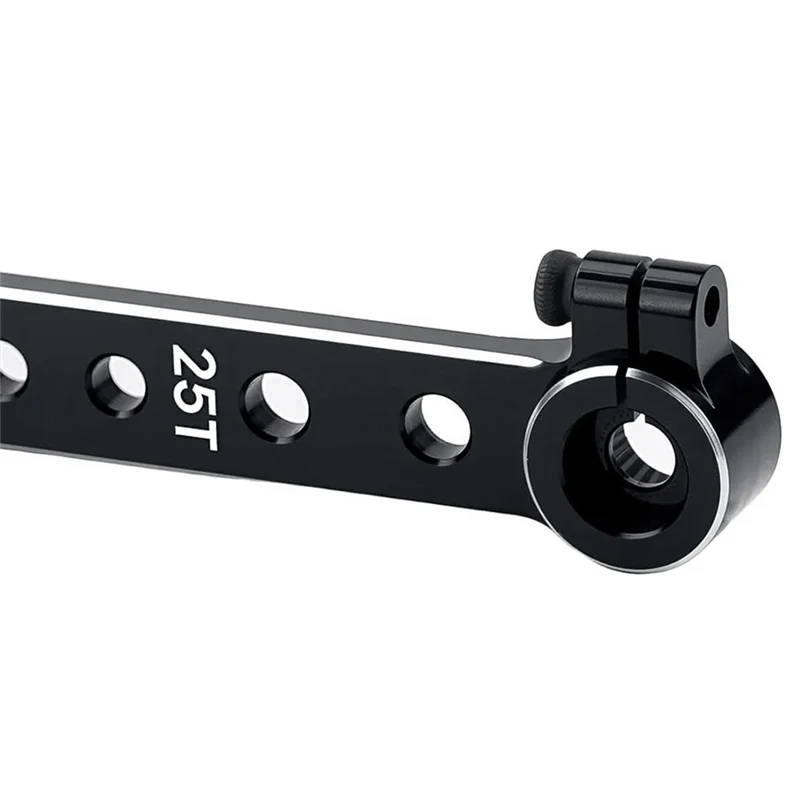 Bocina de brazo de extensión de dirección de aleación de aluminio 25T para piezas de unidades de Servo sobre orugas de barco de coche RC