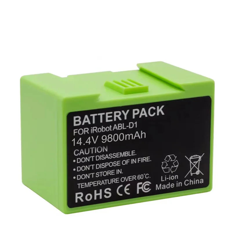 แบตเตอรี่อะไหล่แท้ ABL-D1 14.4V 2600-12800mAh สำหรับหุ่นยนต์ดูดฝุ่น Roomba รุ่น e & i Series i3+ i4+ i7+ i8+