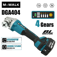 M-WALK 125mm100mm Brushless Angle Grinder 4 Gears Cordless Grinding Machine Cutting Woodworking Tools For Makita 18V Battery Pin