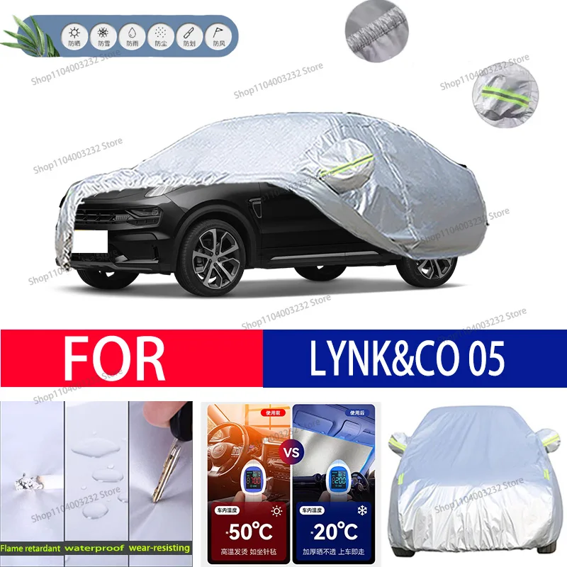 For LYNK&CO 05 Car clothing sun protection snow prevention antifreeze car protective cover  auto cover