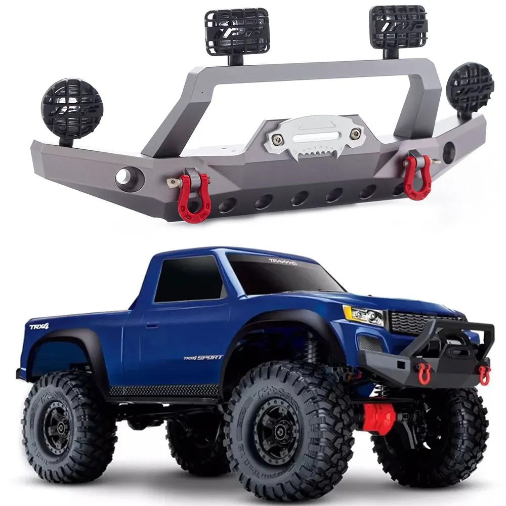 TRX4 metalowy zderzak przedni z Led światła do 1/10 zdalnie sterowany samochód gąsienicowy TRX-4 edycja sportowa, który, nie wiadomo jak, znalazł