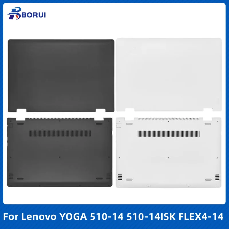 Funda trasera para portátil Lenovo YOGA 510-14ISK FLEX4-14, carcasa trasera LCD Original, AP1JE000400 5CB0L46015, 510-14