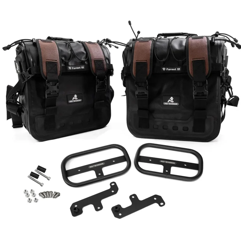 

High Quality OEM Aluminum Reinforced PVC Waterproof Side Tool Saddle Bag 18L for Gaokin Thor 650 Motorcycle