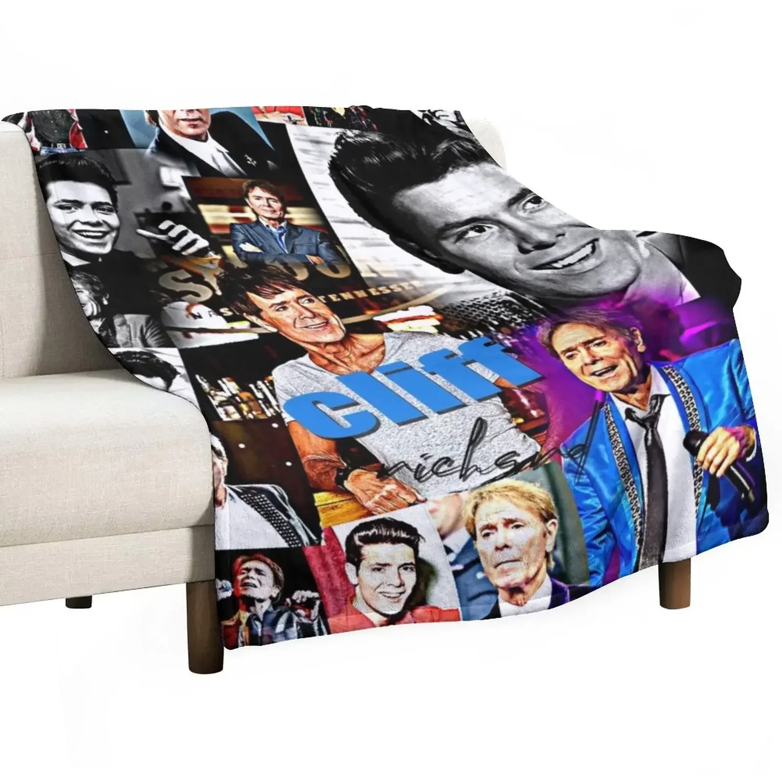 cliff richard Throw Blanket Flannel Fabric Fashion Sofas Soft Quilt Blankets