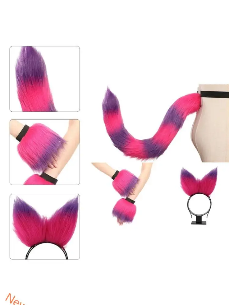 

Повязка на голову животное пушистое хвост и запястье для женщин маскарада Хэллоуин