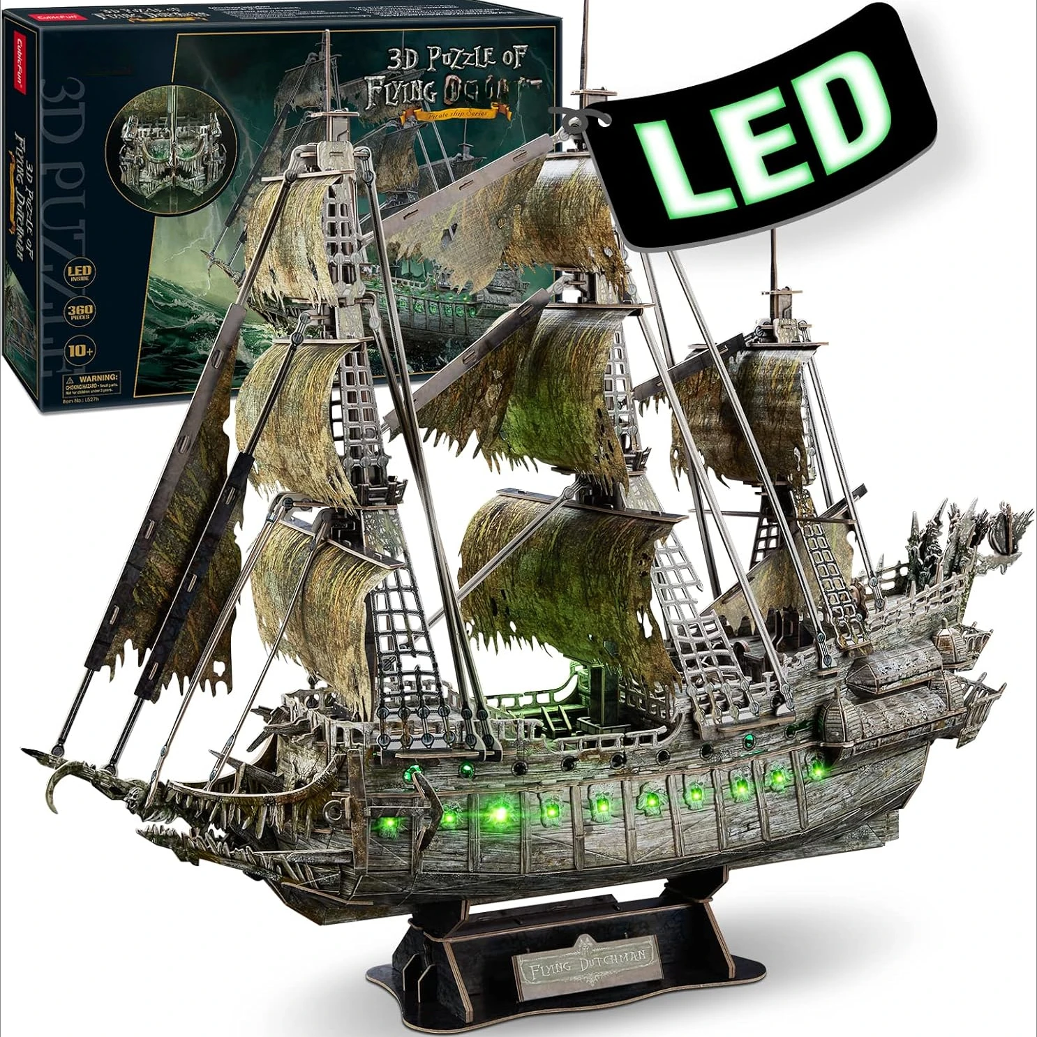 3D Three-dimensional Assembling Pirate Ship Model Model Assembling Difficult DIY Ship Model Adult Crafts Men Gifts Model Kits
