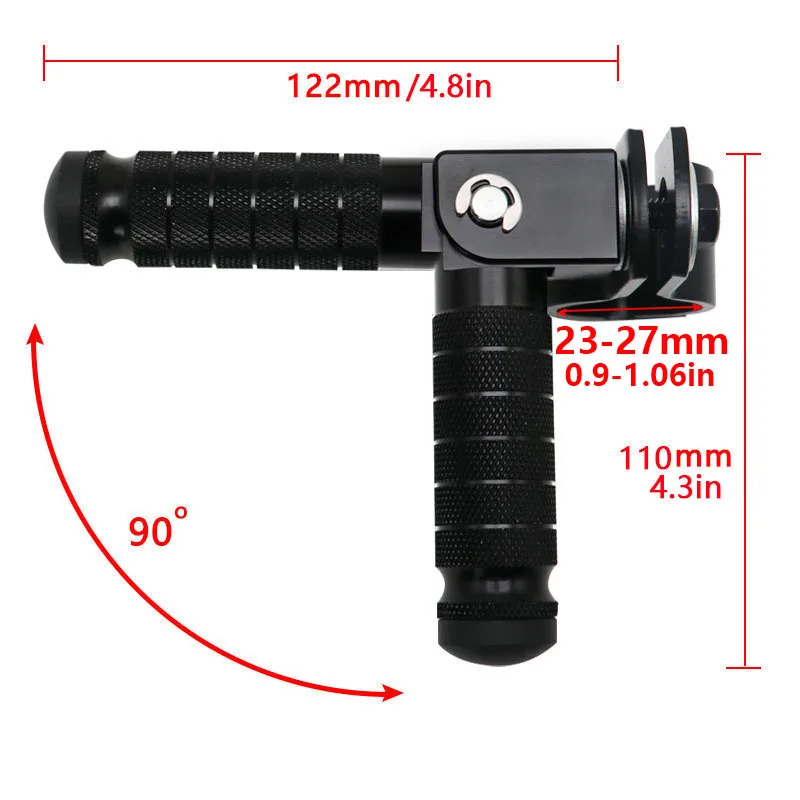 For Triumph Tiger 800 850 900 1050 1200 660 Trident 660 Accessories Highway Front Foot Pegs Folding Footrests Footpegs Clamps