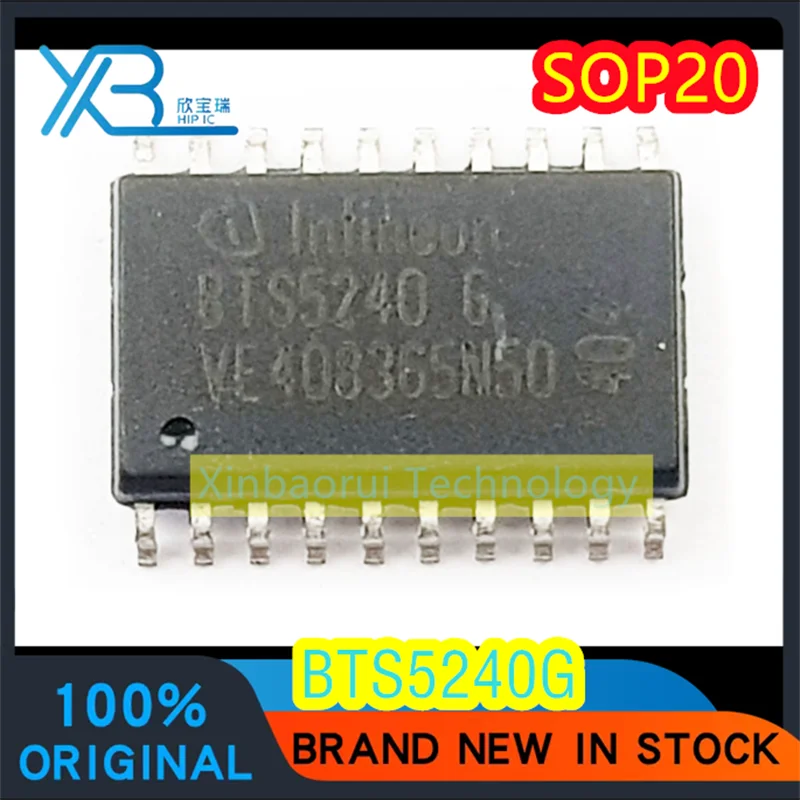 

(3/30pieces) BTS5240G BTS5240 BTS52406 SOP20 light power switch driver chip 100% brand new good quality spot