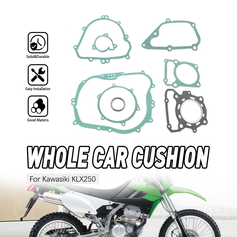 

Motorcycle Engine Crankcase Clutch Covers Cylinder Gasket For Kawasaki KLX250R 1994-1996 KLX250S 06-07 09-14 KLX250