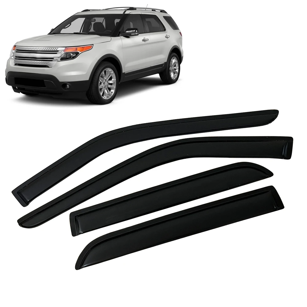 

Window Visor for Ford EXPLORER 2011 2012 2013 2014 2015 2016 2017 2018 2019 Weathershied Door Visor Wind Sun Rain Guards Side