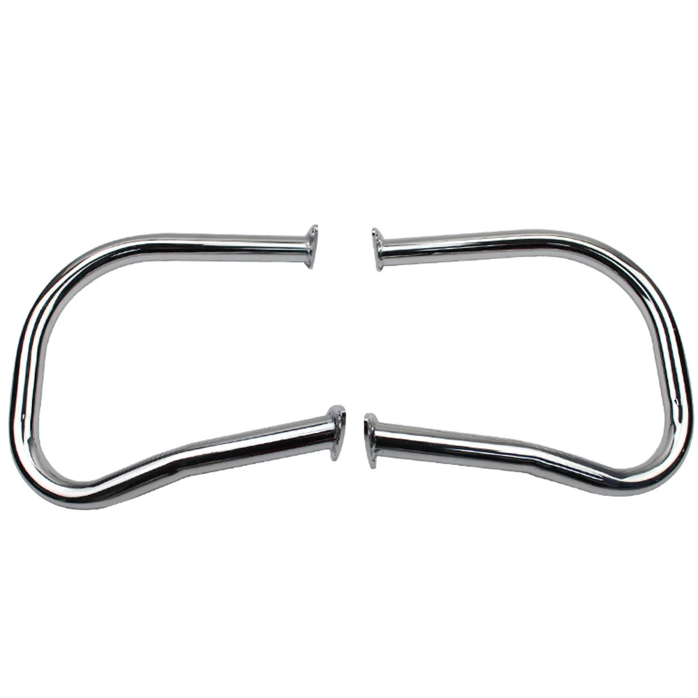 For Indian Chief Vintage Chieftain 14-19  Black/ Chrome Motorcycle Saddle Bag Guard Crash Bar Protective Device