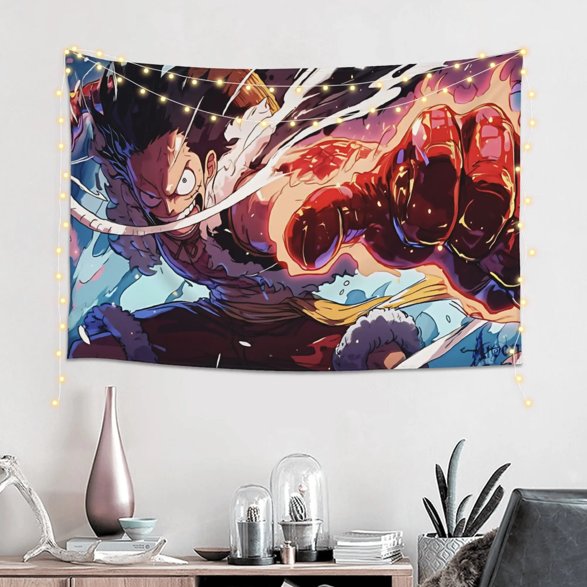 Customized Anime One Pieces Cutecore Tapestry  Wall Hanging Blanket Tapestry Home Decor Items Wall Decorations