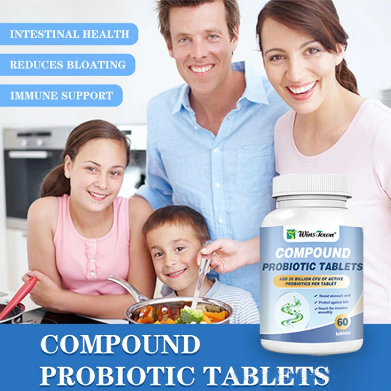 

1 bottle compound probiotic tablets can increase intestinal gastric peristalsis prevent constipation regulate intestinal