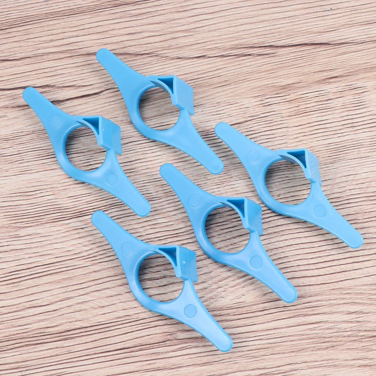 

5Pcs Finger Book Marker Bookmarks Thumb Page Holder Keeps Pages Open While Reading in Bed Or Bath Bookmark Function Blue