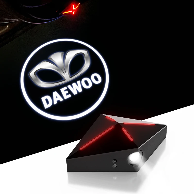 2pcs Car door welcome warning light for daewoo Adventra Aveo Damas Evanda Gentra Kalos LABO Lacetti Lanos LUBLIN Matiz