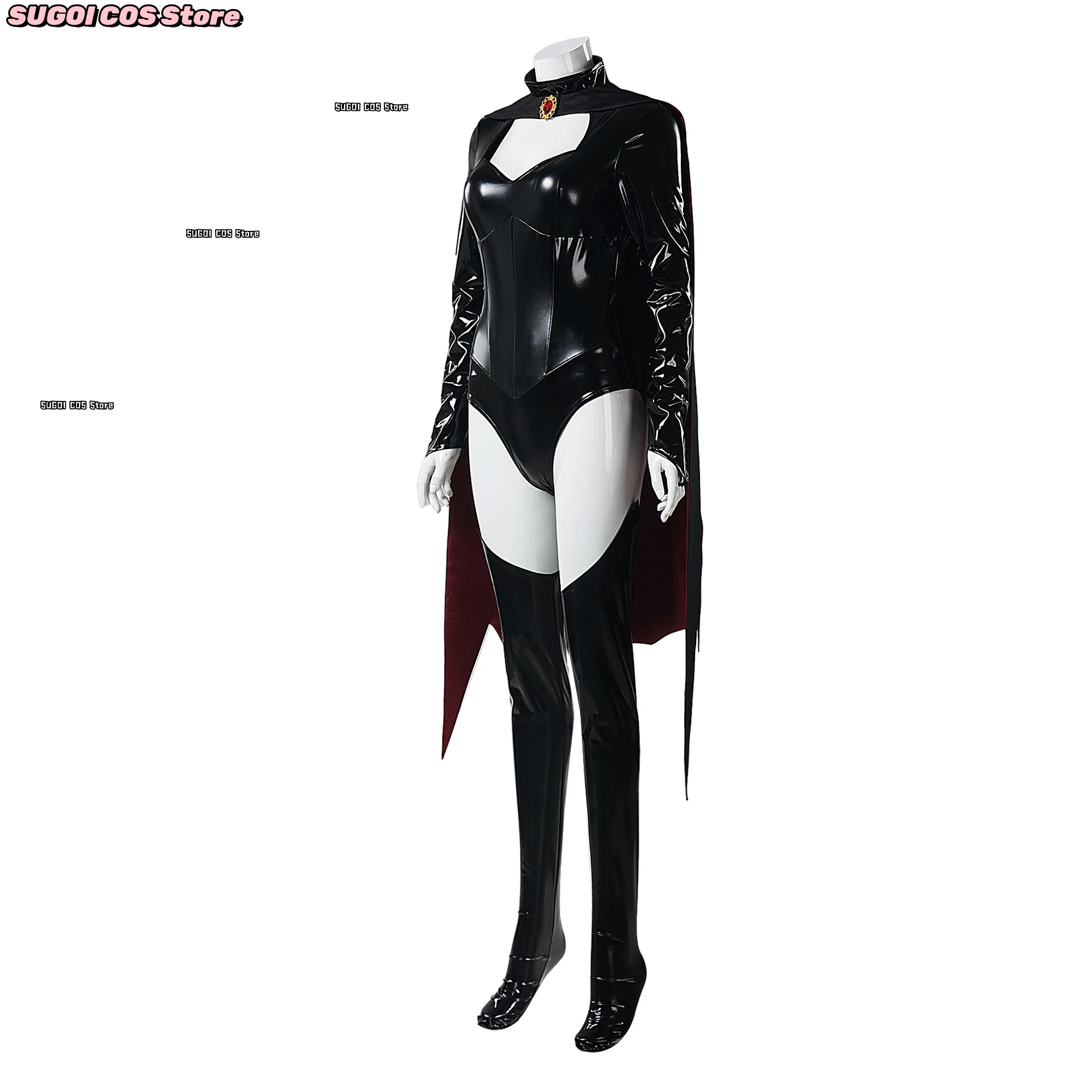 Madely Cosplay Costume Shiny PU Leather Jumpsuit Sexy Zentai X-Men X97 Role-playing Outfits Anime Party Suit Women's costumes
