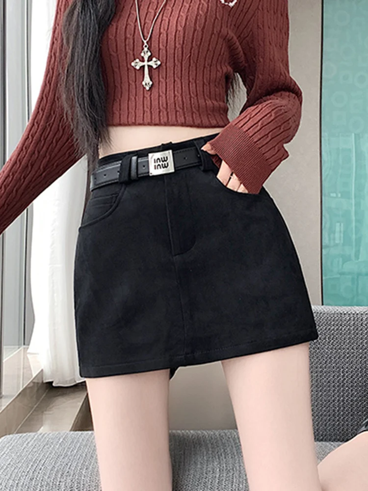 

Юбка А-силуэта женская, с завышенной талией, облегающая, для весны и осени, новая, стильная, сексуальная, облегающая фигуру...