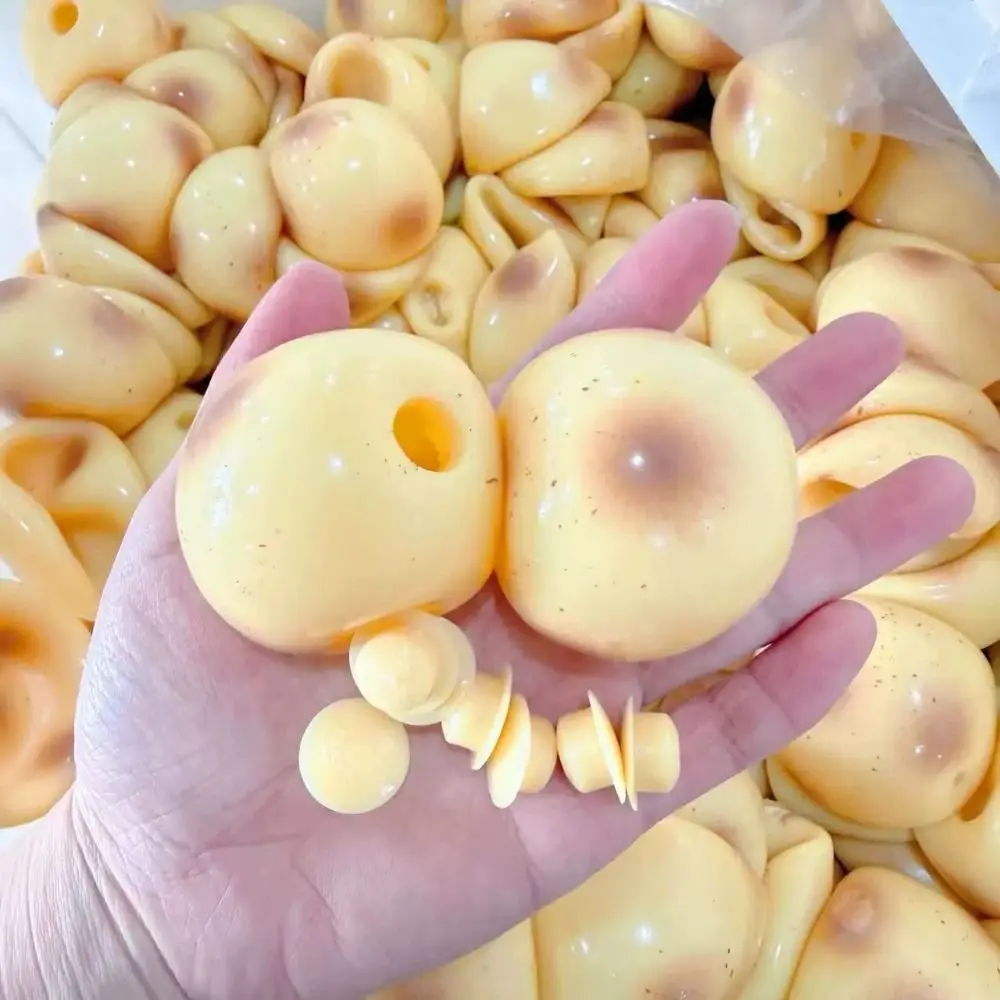 Potato DIY Empty Ball Skin Reusable Slow Rebound DIY Pressure Ball Kit Soft TPR With Lid Handmade Ball Skin Adults Beginners