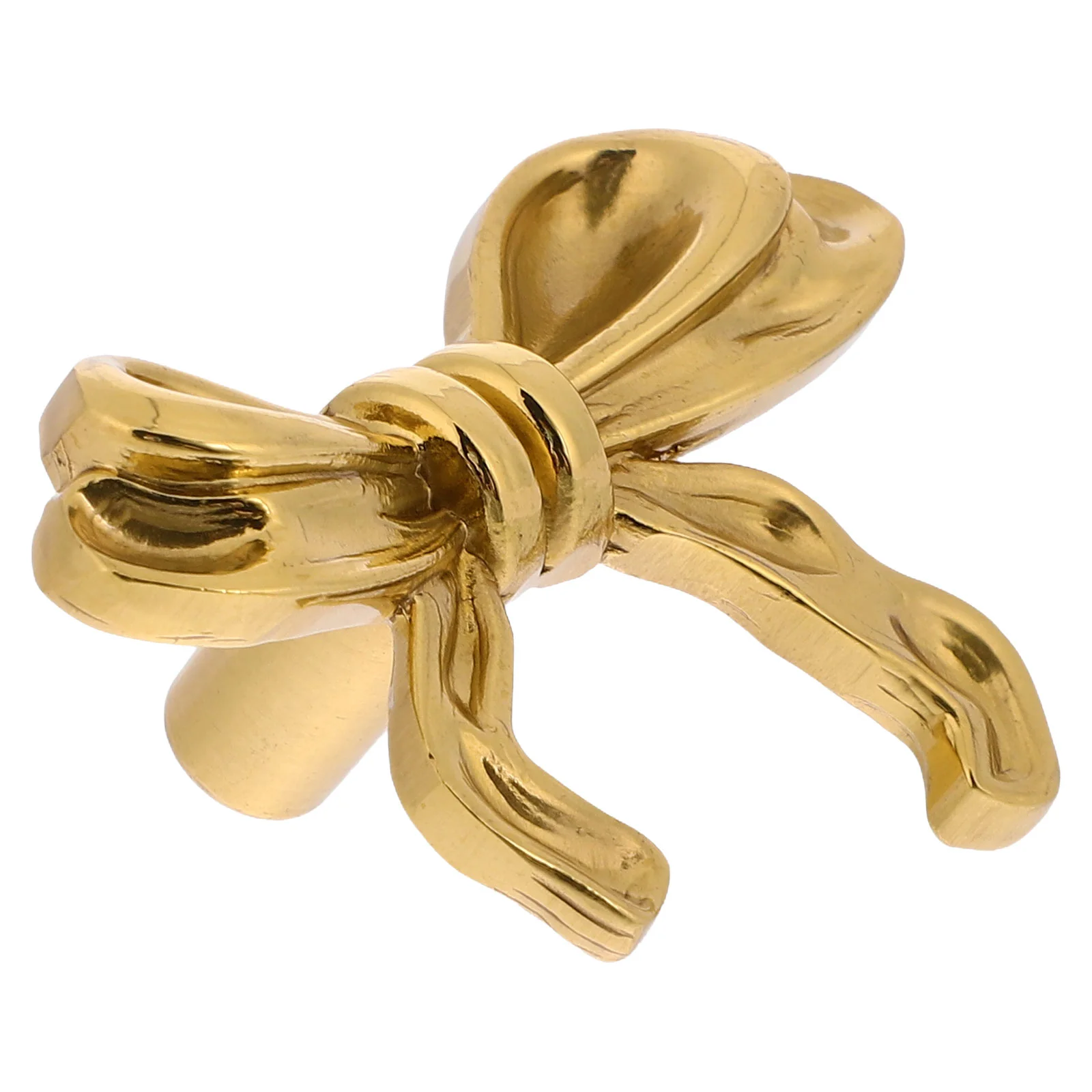 Gold Knob Bow Handle Cabinet Drawer Pulls Tie Knobs for Cabinets Golden