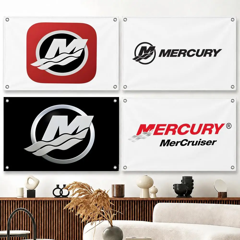 Brand Mercury Marine Flags flag Suitable For Party Club Outdoor Interior Wall Decoration Banner Fans Gift