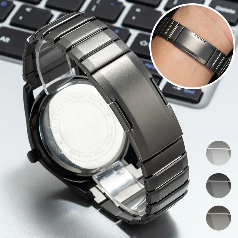 

Stainless Steel Band for Huawei 18/20/22mm Universal Band Curved Connector Design Business Wristband for Huawei GT6/GT6Pro 46mm