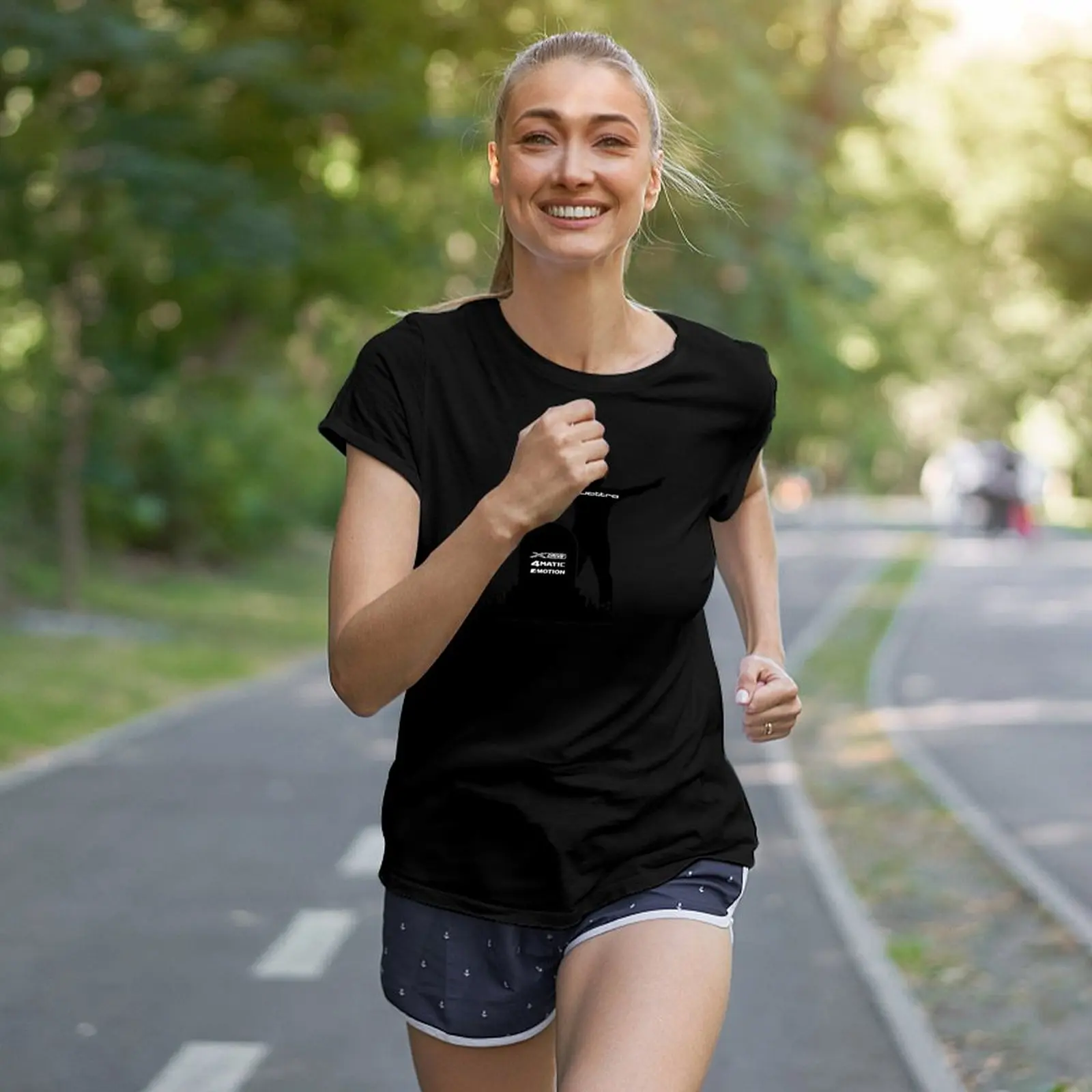 Camiseta gráfica Quattro feminina, Roupa estética, Blusa