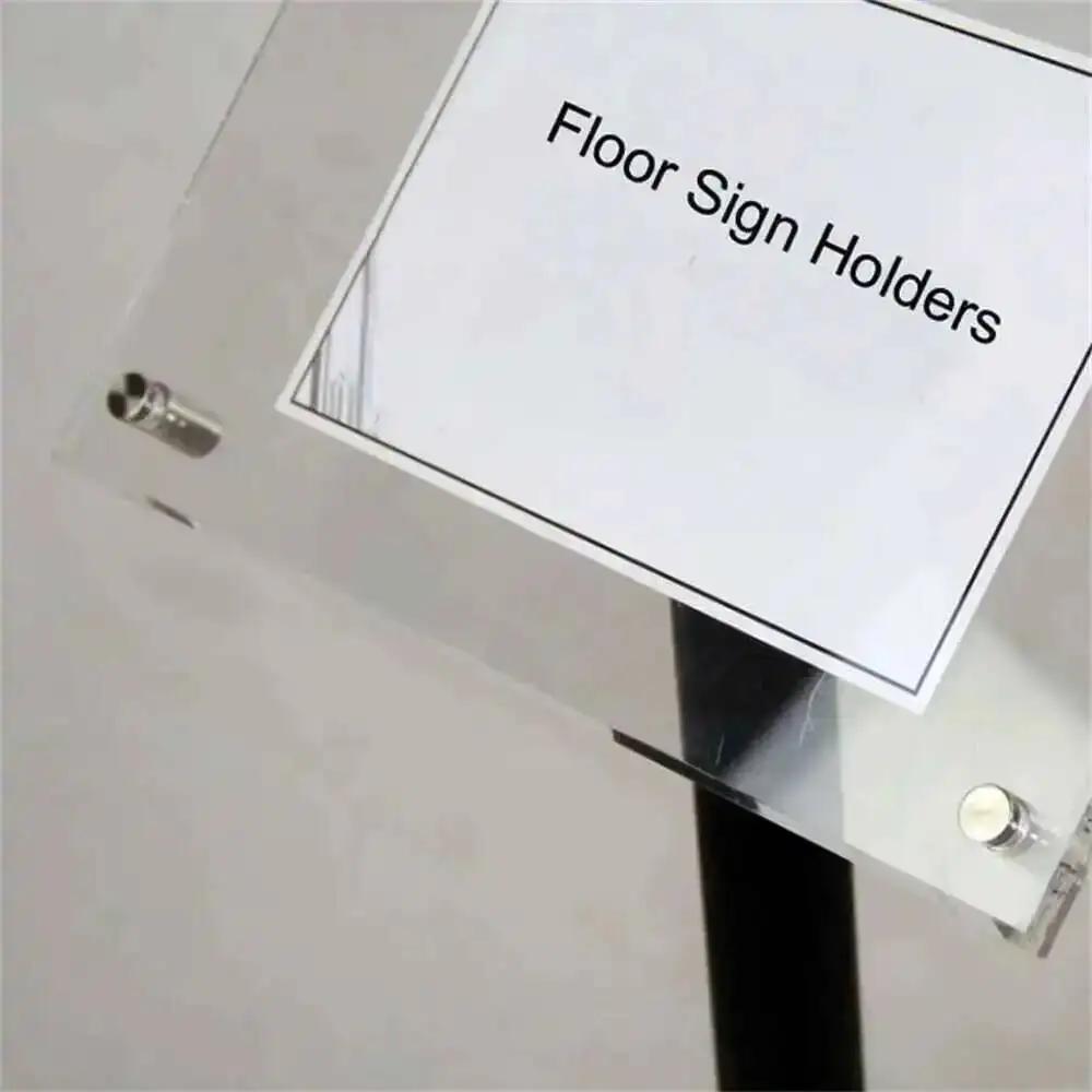 A3 Floor Poster Pedestal Sign Display Holder Floor Stand With Clear Acrylic Poster Frames Floor Signage Display Rack Sign Stand
