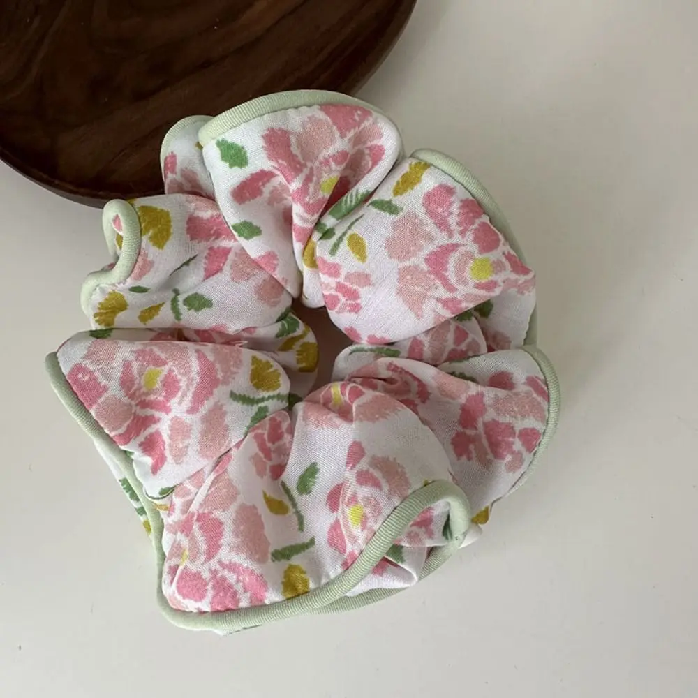 

Trendy Korean Style Sweet Scrunchies Rubber Band Headwear Printing Hair Rope Hair Tie Colorful Bear Ponytail Holder Ladies