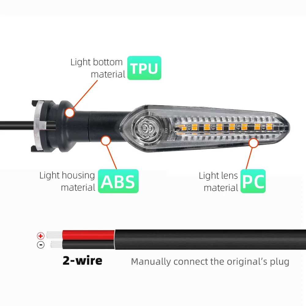 LED Turn Signal Flowing Light For YAMAHA MT03 MT25 MT10/SP YZF R3 XSR 700/900 Motorcycle Flashing Indicator Directional Flasher