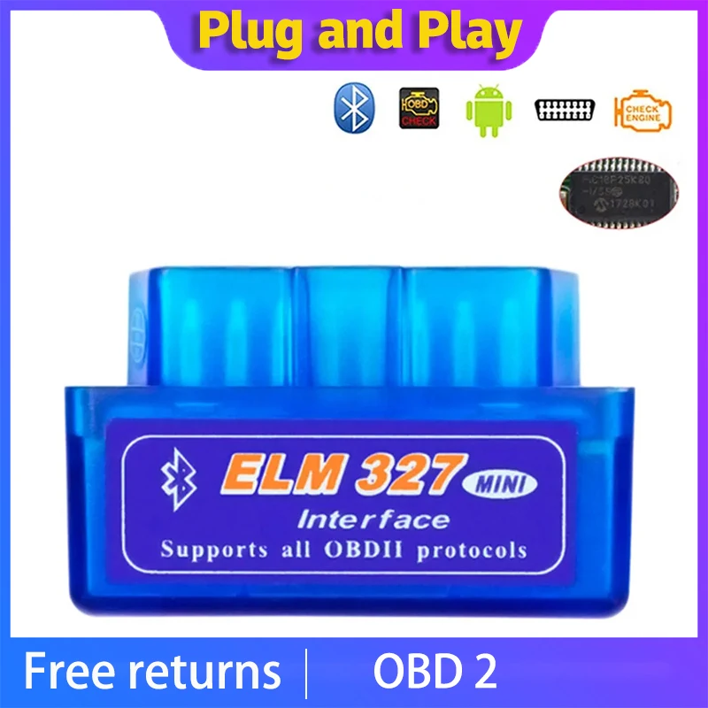 

Мини Bluetooth ELM327 V2.1 V1.5 автомобильный диагностический инструмент Автомобильный сканер OBD считыватель кодов супер ELM 327 для протоколов Android OBDII