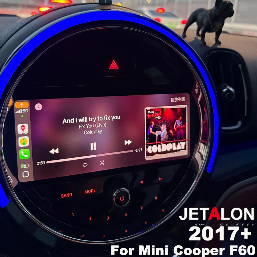 9inch Screen CarPlay Radio For BMW MINI Cooper F60 2017 2018 2019-2025 Android15 Auto Car Multimedia Player Stereo GPS 2Din Wifi