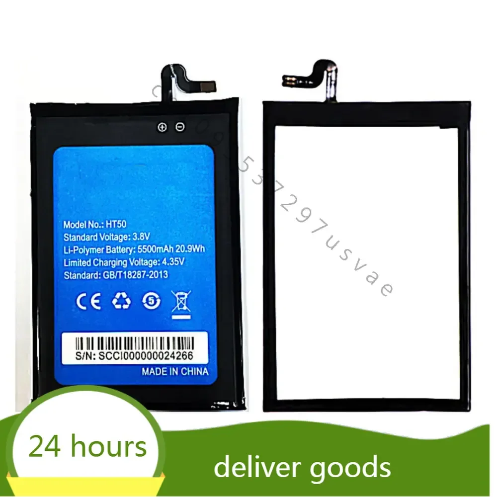 For HOMTOM ht50   battery 5500mAh 20.9wh 3.8v for homtom HT50 Cellphone batteries