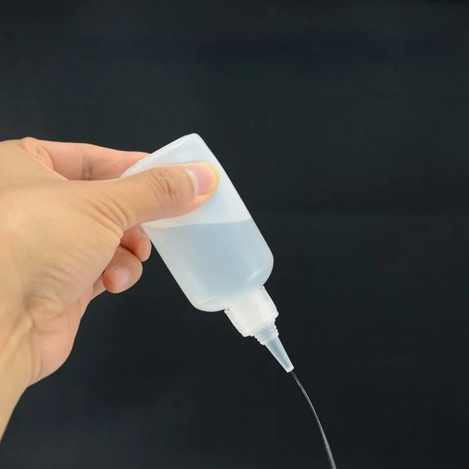 Botella vacía de Plástico LDPE, gotero de líquido para zumo, Punta larga, contenedor de vapeo, 50 unidades, 0/15/20/30/50/100/ ml