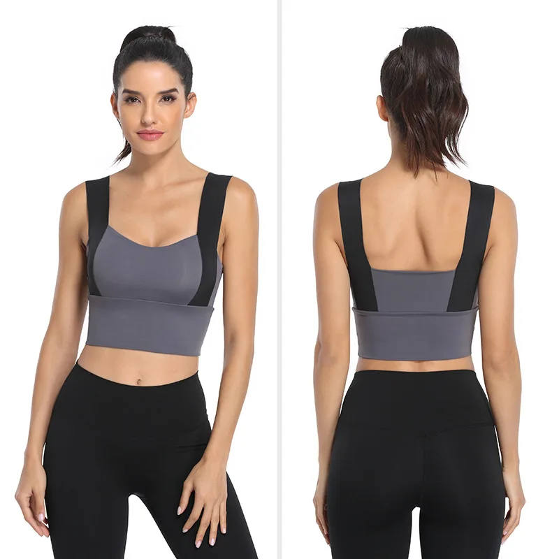 Sujetador deportivo para mujer, ropa de Yoga a prueba de golpes, ropa interior para principiantes, ropa de barra de Fitness, chaleco de belleza de secado rápido para exteriores P5